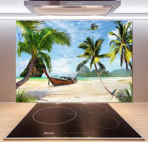 Panel do kuchyně Palmy na pláži pksh-74626078