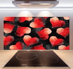 Panel do kuchyně Geometrická srdce pksh-74826446