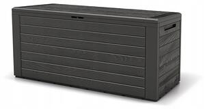 Zahradní úložný box Prosperplast WoodeBox 280 l, hnědý