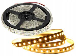 LED pásek 9,6W/m BÍLÁ TEPLÁ 24V HQS-2835-9,6W-120LED-WW 5M