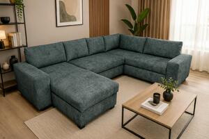 SEDACÍ SOUPRAVA, textil, tmavě šedá P & B - Sedací soupravy, Online Only