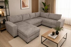 SEDACÍ SOUPRAVA, textil, šedohnědá P & B - Sedací soupravy, Online Only