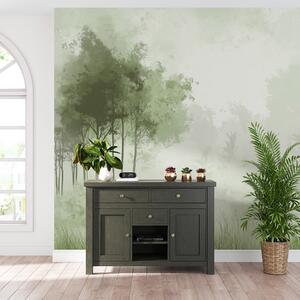 Fototapety Příroda krajiny, stromy v lese, grunge textura, zelené barvy, Fototapety příroda, w01564v2 : uwalls.cz