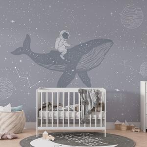 Fototapety Astronaut a kouzelná velryba ve vesmíru, Fototapety moře, w08298 : uwalls.cz