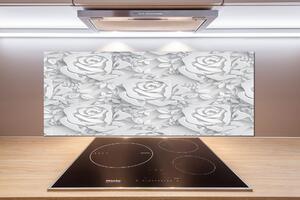 Skleněný panel do kuchynské linky Růže vzor pksh-76755101