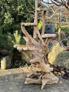 XXL škrabadlo pro kočky nebo stojan na květiny, Teak, 210 cm 185 - 220 cm