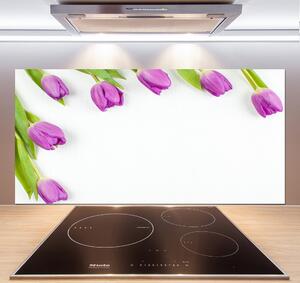 Panel do kuchyně Fialové tulipány pksh-78573099
