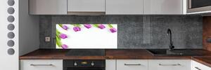 Panel do kuchyně Fialové tulipány pksh-78573099