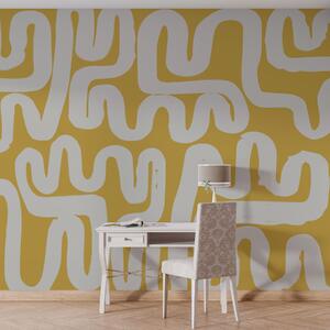 Fototapety Žluté navíjecí čáry, Fototapety designové, w01686v1 : uwalls.cz