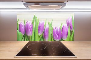 Panel do kuchyně Fialové tulipány pksh-78755149