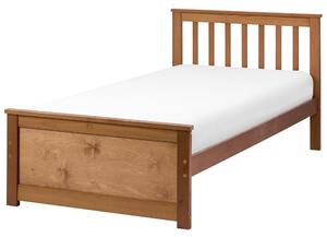 Postel Borovicové dřevo OLENDON 90 x 200 cm Hnědá
