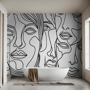 Fototapety Abstraktní tváře, Fototapety abstraktní, w08060 : uwalls.cz