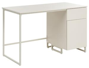 Pracovní stůl LEXTON Světle béžová 120 cm 60 cm se zásuvkami