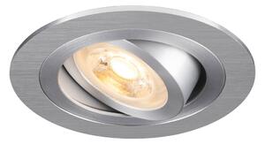 LA 1007376 NEW TRIA® 75 stropní vestavné svítidlo, kulaté, max. 10W GU10, hliník - BIG WHITE (SLV)