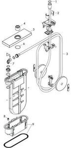 HANSGROHE 28010700 Sada okrajů vany sBox square matná bílá