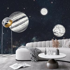 Fototapety Kosmický prostor s hvězdami a rostlinami, Fototapety space, w01799 : uwalls.cz