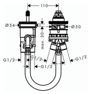 Hansgrohe 13159180, Umyvadlo