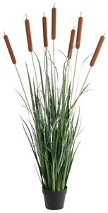 Umělá rostlina BULRUSH 135 cm Zelená