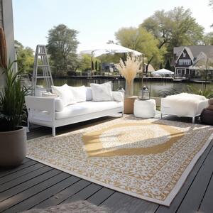 Okrově žluto-krémový venkovní koberec 160x230 cm Gemini – Elle Decoration