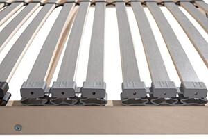 Latkový rošt 180x200, 42 lamel, ergonomický 7-zónový latkový rošt 180 x 200 cm z bukového dřeva, určený k vlastní montáži, vysoká nosnost až 150 kg