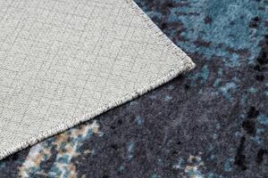 Makro Abra Kusový koberec pratelný MIRO 51454.802 Abstraktní protiskluzový modrý béžový Rozměr: 80x150 cm