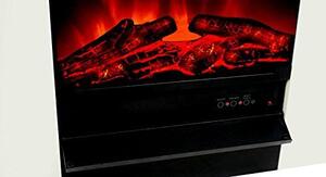 Elektrický krb s realistickým efekt plamenů, 1 kus, barva: bílá (Tessin)