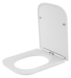 Erga Venice, toaletní WC sedátko 435x362mm z polypropylenu s pomalým zavíráním, bílá, ERG-GAM-D-VENICE