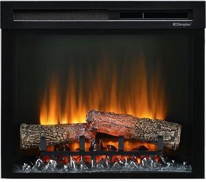 Elektrický krb – nástavec do stěny – elektrický krb s topením – 1400W – elektrický nástavec do krbu s LED efektem plamene – možnost zapnutí topení – s dálkovým ovládáním