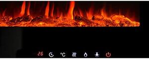 Elektrický krb "LUZERN" od společnosti Kaminofen Dekokamin, 900/1800 W, s ochranou proti přehřátí, funkcí časovače, termostatem, LED osvětlením, funkcí stmívání, model AY 629, topný přístroj, topný ventilátor