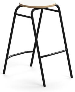 AJ Produkty Barová stolička ALTUS, výška 690 mm, antracitová/bílá