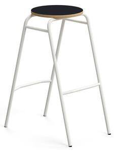 AJ Produkty Barová stolička ALTUS, výška 790 mm, bílá/antracitová