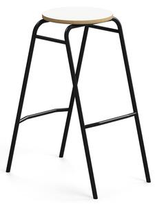AJ Produkty Barová stolička ALTUS, výška 790 mm, antracitová/bílá