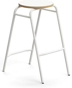 AJ Produkty Barová stolička ALTUS, výška 690 mm, bílá