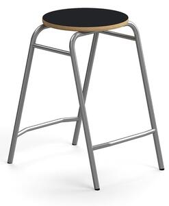 AJ Produkty Stolička ALTUS, výška 590 mm, stříbrná/antracitová