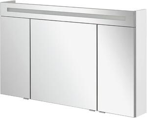 B.CLEVER Zrcadlová skříňka s LED osvětlením a unikátním 3D efektem – 120 x 71 x 16 cm, barva světla: studená bílá, dveře s mechanismem jemného zavírání, vyrobeno v Německu