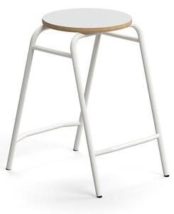 AJ Produkty Stolička ALTUS, výška 590 mm, bílá/šedá