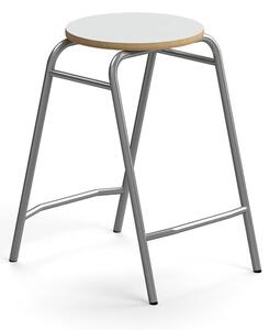 AJ Produkty Stolička ALTUS, výška 590 mm, stříbrná/šedá