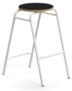 AJ Produkty Barová stolička ALTUS, výška 690 mm, bílá/antracitová