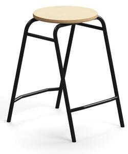AJ Produkty Stolička ALTUS, výška 590 mm, antracitová/bříza