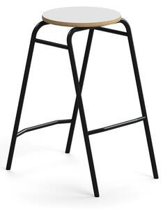 AJ Produkty Barová stolička ALTUS, výška 690 mm, antracitová/šedá