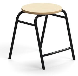 AJ Produkty Stolička ALTUS, výška 440 mm, antracitová/bříza