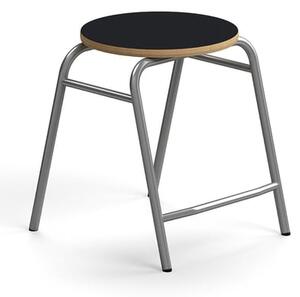 AJ Produkty Stolička ALTUS, výška 440 mm, stříbrná/antracitová