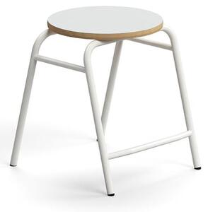 AJ Produkty Stolička ALTUS, výška 440 mm, bílá/šedá