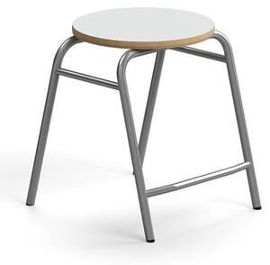 AJ Produkty Stolička ALTUS, výška 440 mm, stříbrná/šedá