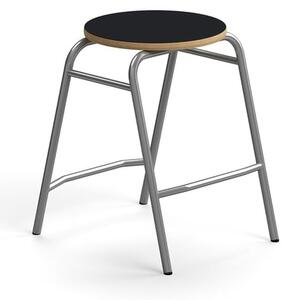 AJ Produkty Stolička ALTUS, výška 510 mm, stříbrná/antracitová