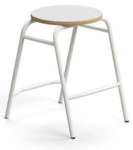 AJ Produkty Stolička ALTUS, výška 510 mm, bílá/šedá