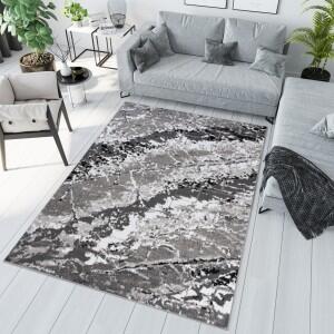 Makro Abra Kusový koberec moderní MAYA Q543D šedý bílý Rozměr: 130x190 cm