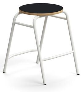 AJ Produkty Stolička ALTUS, výška 510 mm, bílá/antracitová