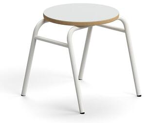 AJ Produkty Stolička ALTUS, výška 380 mm, bílá/šedá