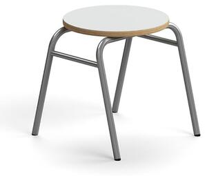 AJ Produkty Stolička ALTUS, výška 380 mm, stříbrná/šedá